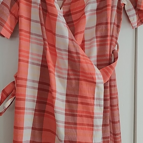 Kenyan Cotton Summer Wrap Dress - Picture 5 of 11